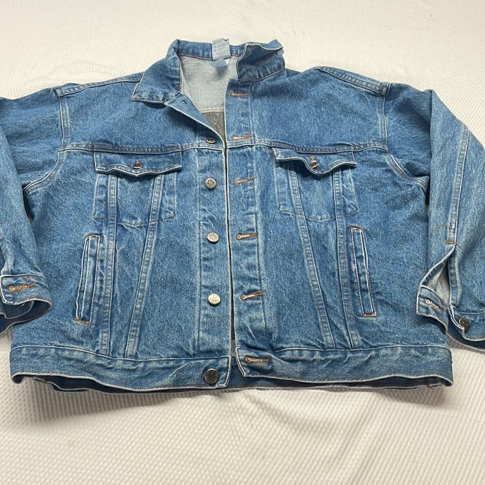 TYCA Made in USA VTG National Riffle Association Denim Jean Jacket Size M USA